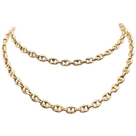 gucci flat chain necklace womens|14k gold gucci link chain.